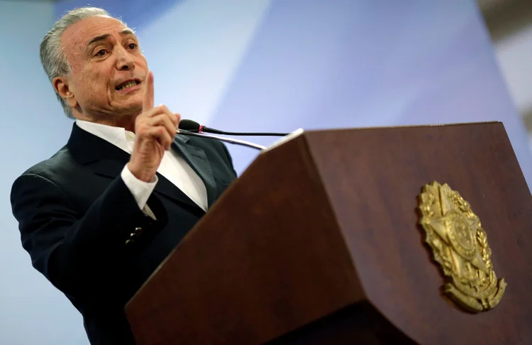 Michel Temer: números indicam que pressão política sobre governo Temer não provocou fuga generalizada de recursos (Ueslei Marcelino/Reuters)