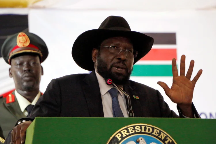 Salva Kiir: o presidente fez um convite a "qualquer pessoa" da oposição para que se junte ao diálogo nacional (Jok Solomun/Reuters)