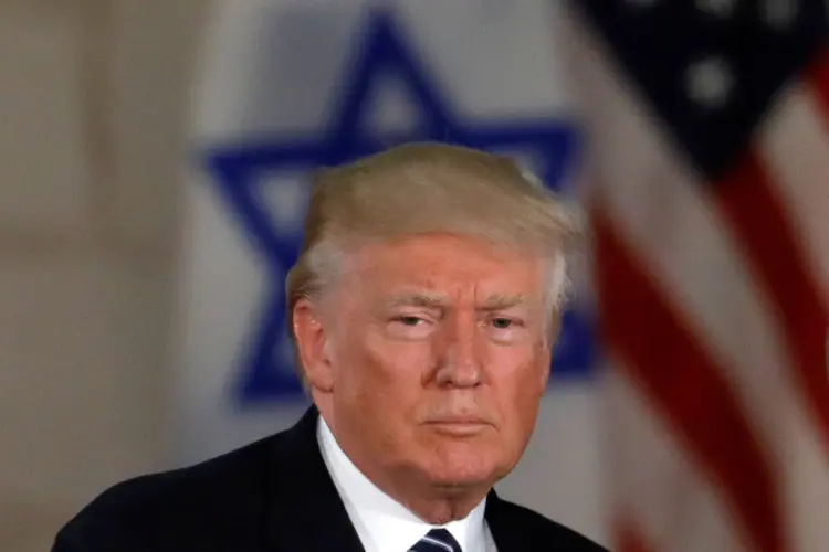 Donald Trump: "Pedimos que esse ódio nunca aconteça de novo e a única maneira de evitar é nos defendendo" (Ronen Zvulun/Reuters)
