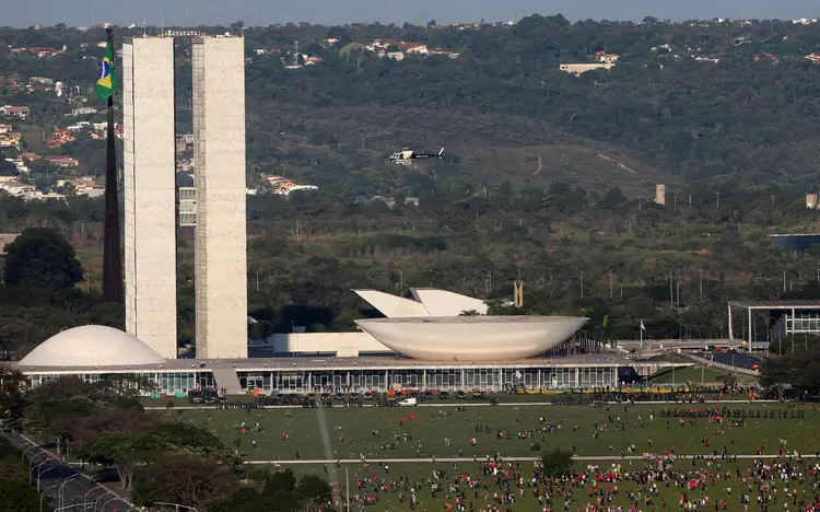 Protesto em Brasília: "A única ameaça às instituições nesse momento é a permanência de Michel Temer na presidência", disse (Paulo Whitaker/Reuters)