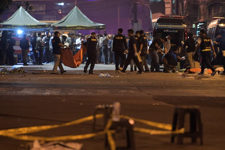 Atentado: as autoridades indonésias haviam anunciado a hipótese de vínculos entre os autores e o EI (Antara Foto/Sigid Kurniawan/Reuters)