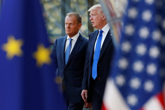 UE e Trump divergem sobre Rússia, comércio e clima, diz Tusk