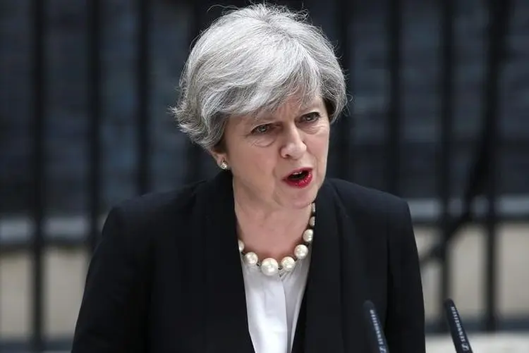 Primeira-ministra britânica,Theresa May: Ela ainda é a candidata favorita para ganhar, segundo especialistas (Neil Hall/Reuters)