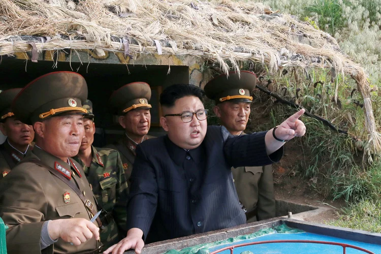 Kim jong-un, líder da Coreia do Norte: Conselho de Segurança investiga ligações com a Síria (KCNA/Reuters)