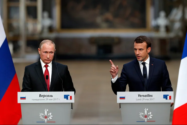 França: Macron pediu que Rússia acabe com uma emergência humanitária em Ghouta Ocidental e Idlib (Philippe Wojazer/Reuters)
