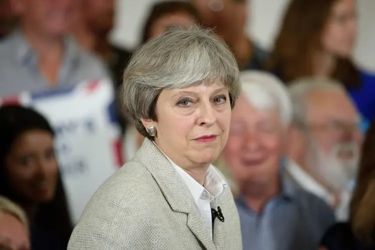 Theresa May: "Não estamos saindo da Europa. Estamos saindo da União Europeia", disse ela (Leon Neal/Reuters)