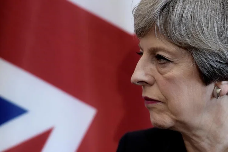 Theresa May: premiê britânica enfrenta dificuldades diante das negociações do Brexit (Stephane De Sakutin/Reuters)