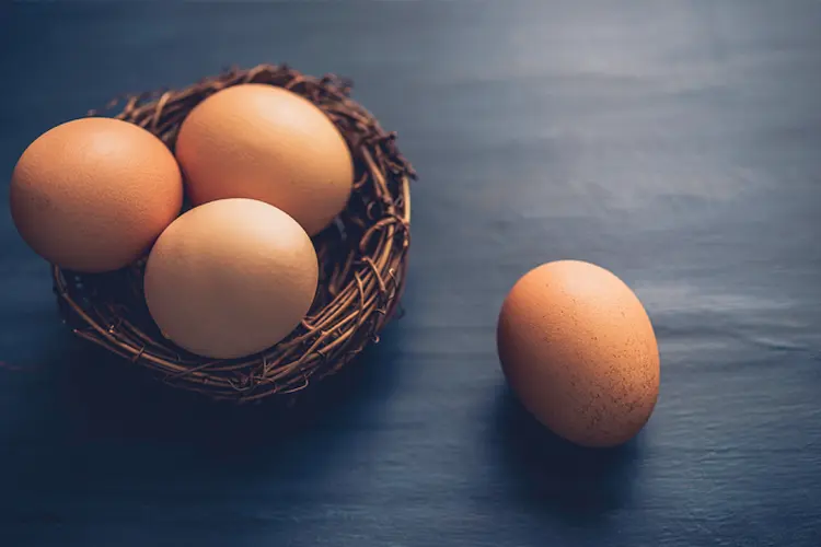 Ovos: com um custo de 24 centavos de euro por ovo, o produto livre de CO2 é 50% mais caro (iStock/Thinkstock)