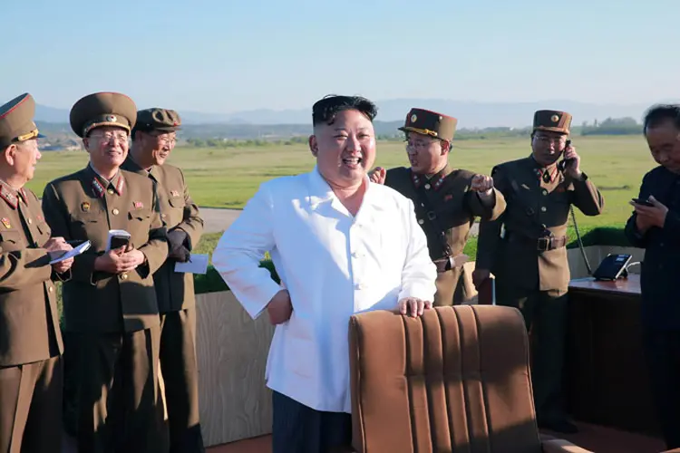 Coreia do Norte: o lançamento norte-coreano foi anunciado por fontes de Defesa de Seul, Tóquio e Washington (KCNA/Reuters)