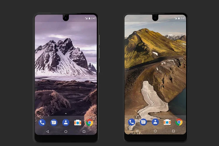 Essential: o aparelho tem tela de 5,71 polegadas com resolução de 2.560 x 1.312 pixels (Essential/Reprodução)