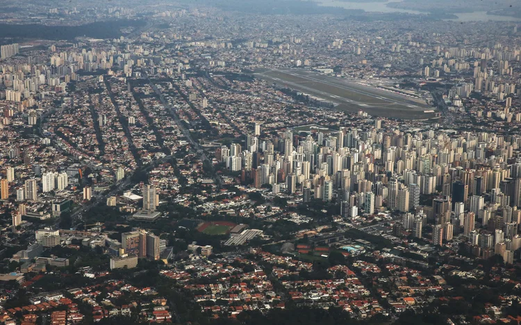 Mercado imobiliário em SP: em 2017, os lançamentos de imóveis residenciais na cidade cresceram 48 por cento sobre 2016, para 28,7 mil unidades (Mario Tama/Getty Images)