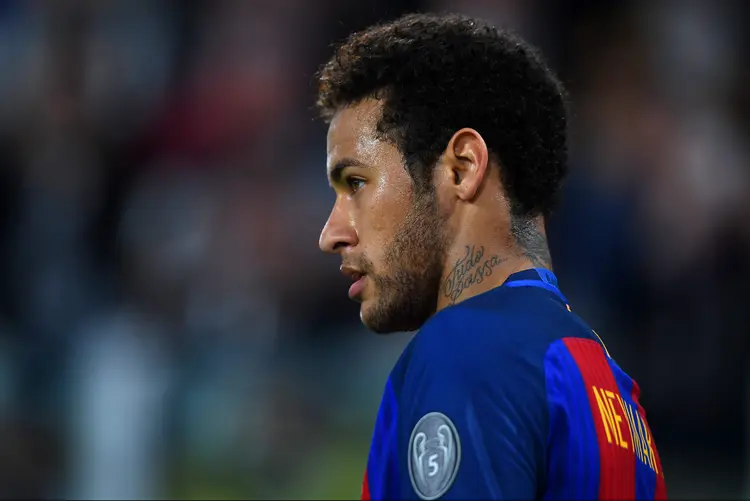 Neymar: formou um dos trio ofensivos mais poderosos do futebol mundial (Mike Hewitt/Getty Images)