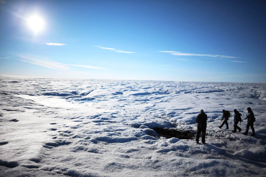 Groenlândia: aquecimento global derrete camada permanente de gelo (Joe Raedle/Bloomberg)
