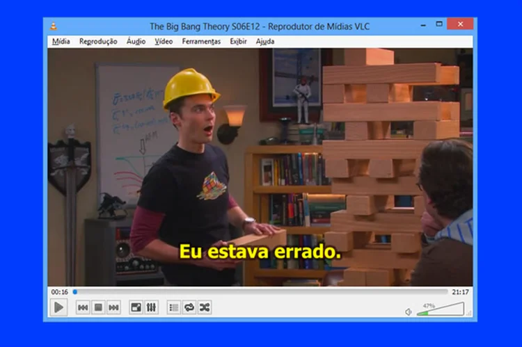 Legendas: arquivos podem comprometer seu computador (VLC/Big Bang Theory/Reprodução)