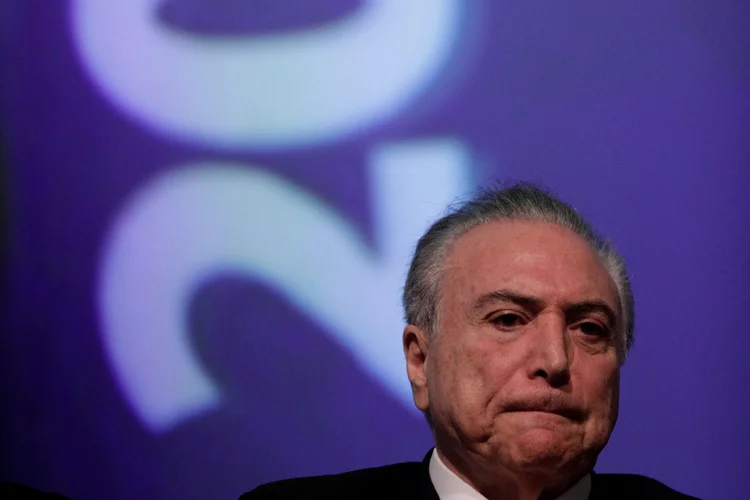 Michel Temer: o presidente teria dado aval para "compra de silêncio" do ex-presidente da Câmara Eduardo Cunha (Ueslei Marcelino/Reuters/Reuters)