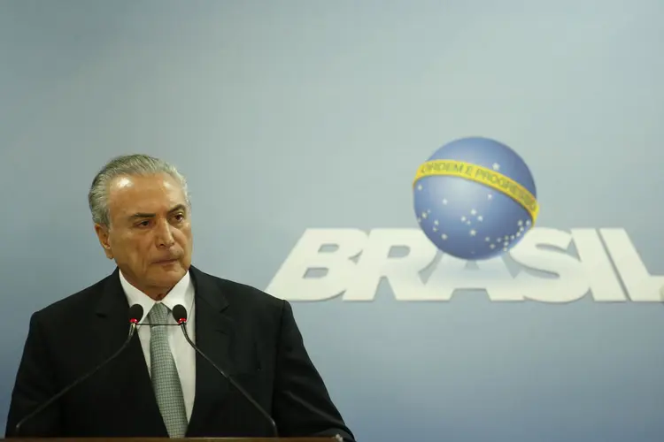 Michel Temer: o país vive uma crise política após a divulgação dos áudios de Joesley Batista que envolvem o presidente (Igo Estrela/GETTY IMAGES/Getty Images)