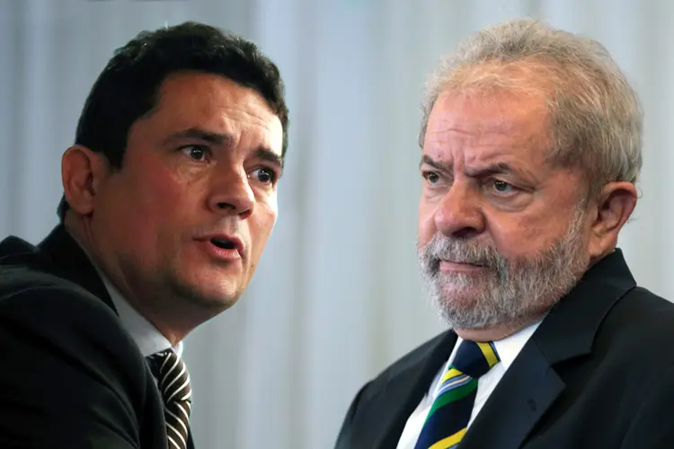 Juiz Sergio Moro interrogou Lula na quarta-feira passada por quase cinco horas (Montagem de Rodrigo Sanches/EXAME.com/Divulgação)