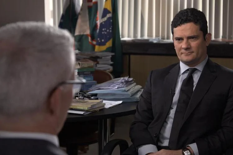 Entrevista juiz Sérgio Moro para o programa "60 Minutes" (CBS NEWS/Divulgação)