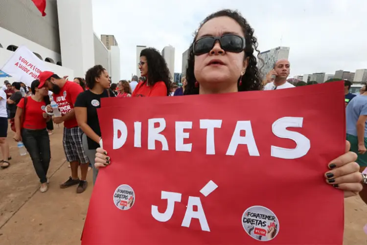 Protesto em Brasília: centrais sindicais estimam que conseguirão reunir na Esplanada dos Ministérios 50 mil manifestantes (PT Nacional/Divulgação)
