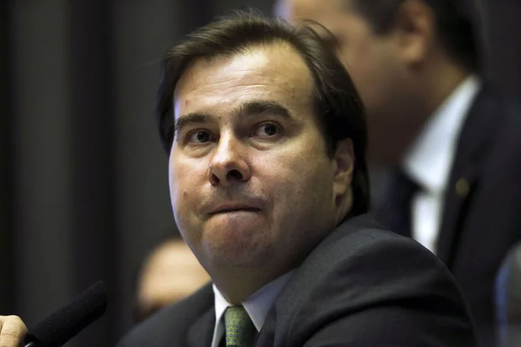 Rodrigo Maia: ele rejeitou também a possibilidade da base aliada aprovar apenas mudanças pontuais da reforma (Agência Brasil/Agência Brasil)