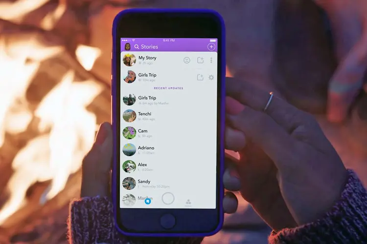 Snapchat: novo recurso permite a criação de histórias colaborativas (Snap/Divulgação)