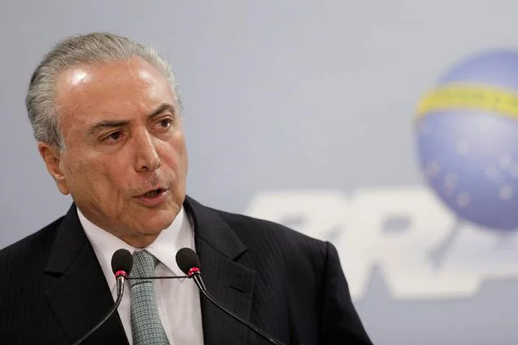 Michel Temer: em cerimônia no Palácio do Planalto, o presidente assinou decreto incorporando o acordo à legislação brasileira (Ueslei Marcelino/REUTERS/Reuters)