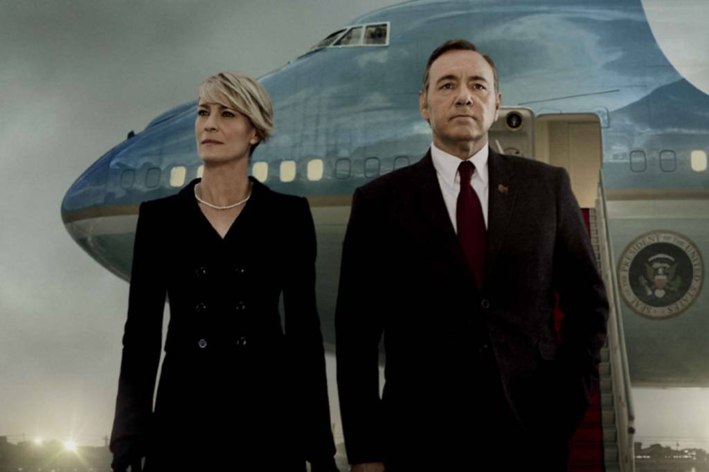Claire e Frank Underwood, personagens de "House of Cards" da Netflix: nova temporada estreia hoje no serviço de streaming (Netflix/Divulgação)
