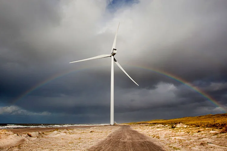 Turbina eólica da empresa dinamarquesa Vestas. (Vestas/Divulgação)