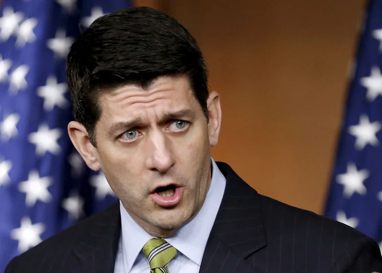 PAUL RYAN: suas propostas sempre aumentaram o déficit ao mesmo tempo em que transfeririam os rendimentos de quem não tem nada para quem tem / Gary Cameron/Reuters (Gary Cameron/Reuters/Reuters)