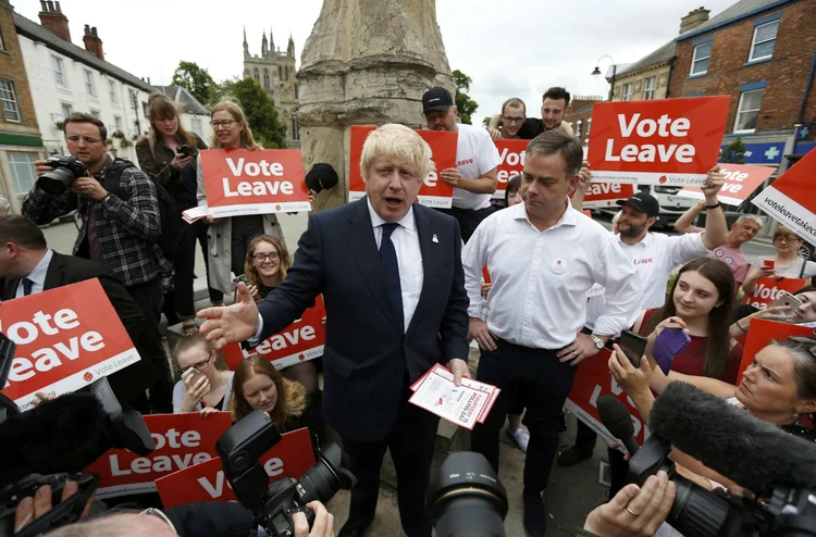 &#8220;TO LEAVE&#8221;: prefeito de Londres, Boris Johnson, endossa o coro pela autonomia britânica / Ed Sykes/Reuters