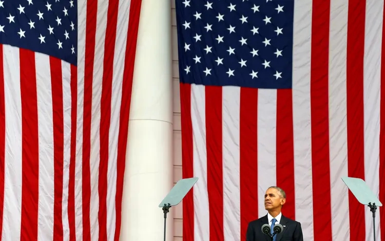 BARACK OBAMA: o presidente discursou no Dia do Veterano, comemoração em homenagem a militares americanos / Kevin Lamarque/Reuters