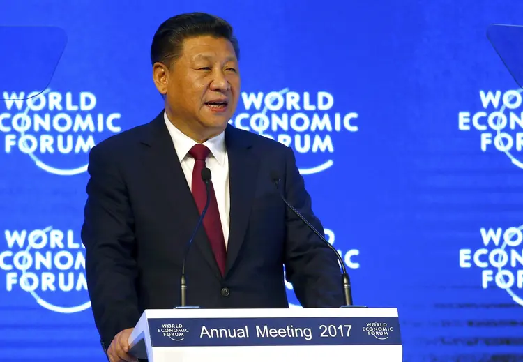 XI JINPING, DA CHINA: em Davos, presidente discursou contra o protecionismo de Trump / Ruben Sprich/Reuters