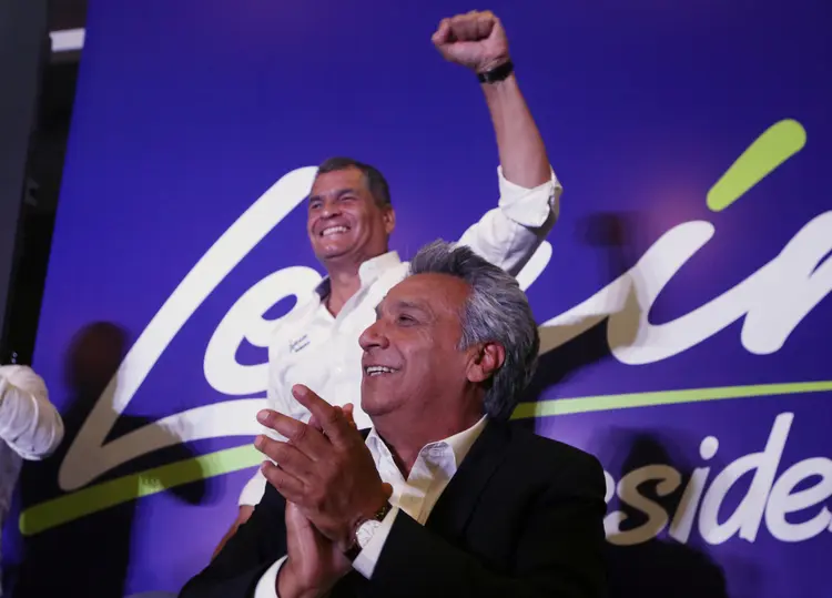 ELEIÇÕES NO EQUADOR:Lenín Moreno tenta man / Mariana Bazo