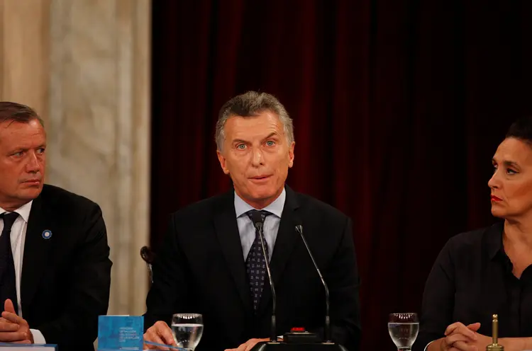 MAURICIO MACRI: no dia em que discursou no Congresso, presidente argentino foi acusado de tentar beneficiar aliados do Grupo Macri / 