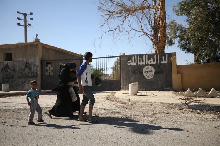 Raqa, na Síria: quando o EI se apoderou de Raqa, começou a controlar as escolas (Rodi Said/Reuters)