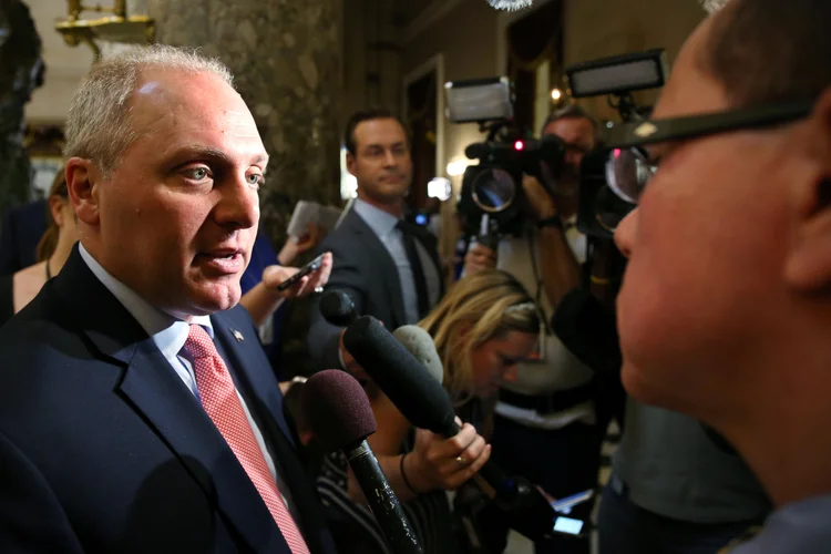 Steve Scalise: o deputado é o número 3 da liderança republicana na Câmara dos Deputados (REUTERS/Zach Gibson/Reuters)