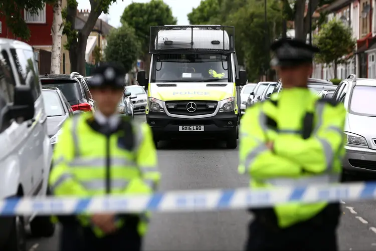 Ataque em Londres: polícia prendeu o suspeito após realizar uma operação na madrugada (Neil Hall/Reuters)