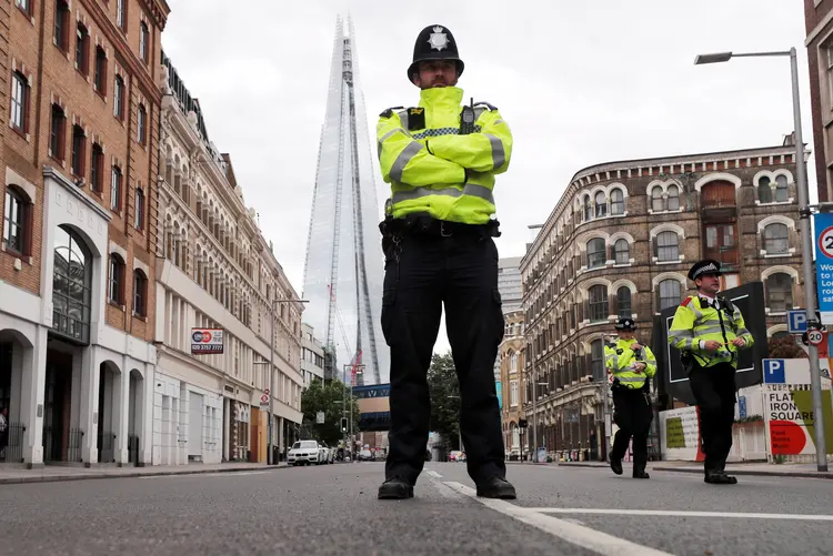 Londres: não havia diplomatas norte-americanos no local de construção durante o incidente (Eddie Keogh/Reuters)