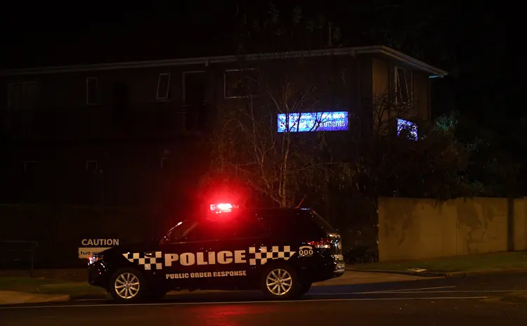 Austrália: o atirador disparou contra três oficiais após um impasse de mais de uma hora (Julian Smith/Reuters)