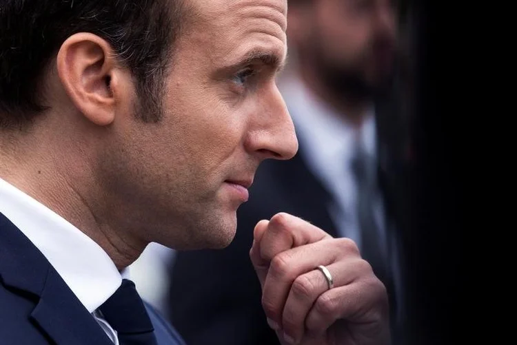 Emmanuel Macron: os sauditas e os seus aliados consideram que o Catar tem que "mudar de política" (Etienne Laurent/Reuters)