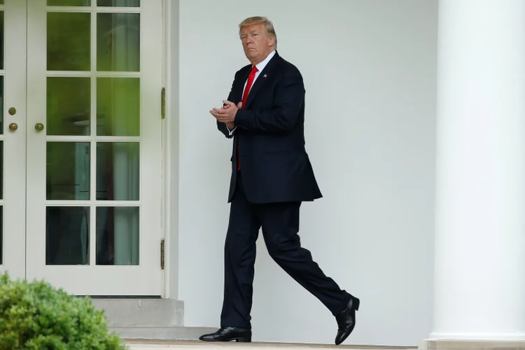Donald Trump: em paralelo, o Senado dos EUA aprovou na quarta-feira um projeto de lei para impor novas sanções ao Irã (Joshua Roberts/Reuters)