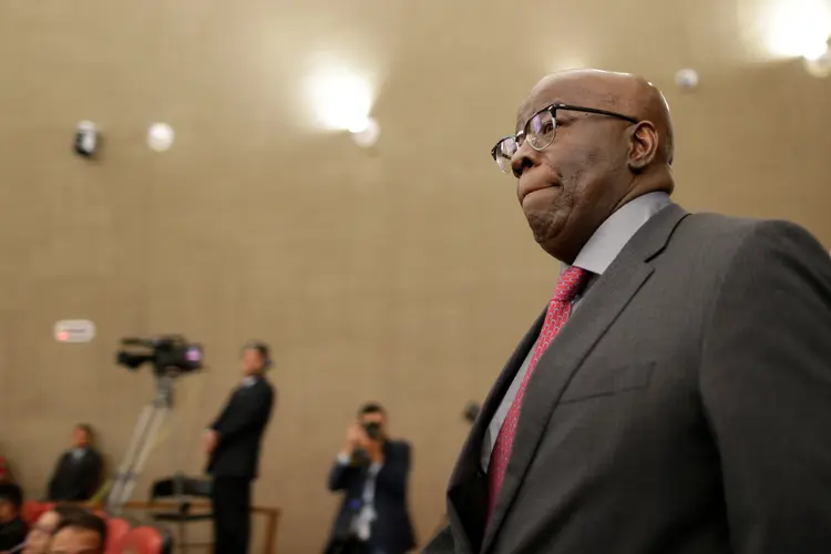 Joaquim Barbosa: nas quase duas horas de conversa, ex-ministro do STF admitiu que cogita ser candidato a presidente (Ueslei Marcelino/Reuters)