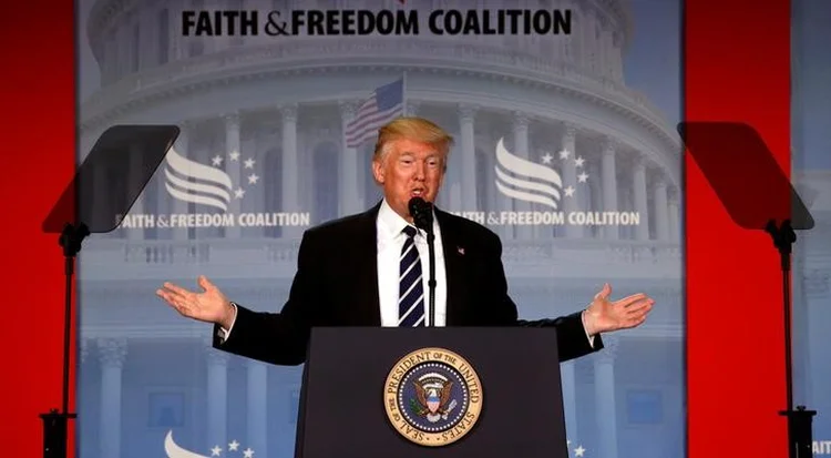 Trump: "São uns obstrucionistas. Estão indo tão à esquerda que pode ser que nem sejam capazes de voltar" (Kevin Lamarque/Reuters)