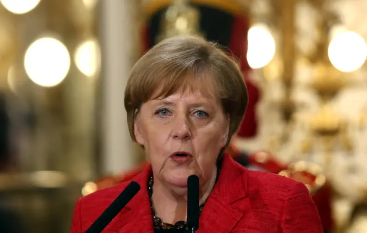 Angela Merkel: a chanceler começou sua carreira política durante a reunificação alemã (Marcos Brindicci/Reuters)