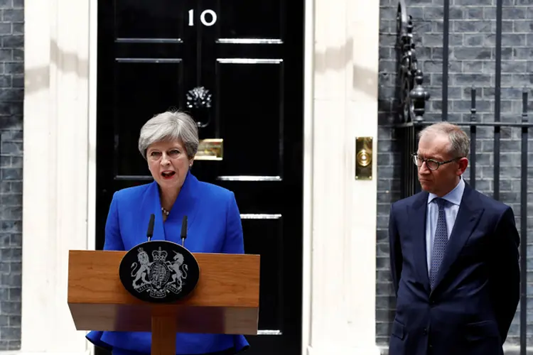Theresa May: "nós vamos continuar a trabalhar com nossos amigos e aliados, particularmente no Partido Democrático Unionista" (Stefan Wermuth/Reuters)