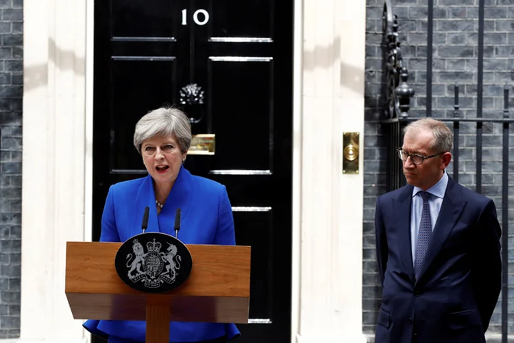 Theresa May: "nós vamos continuar a trabalhar com nossos amigos e aliados, particularmente no Partido Democrático Unionista" (Stefan Wermuth/Reuters)