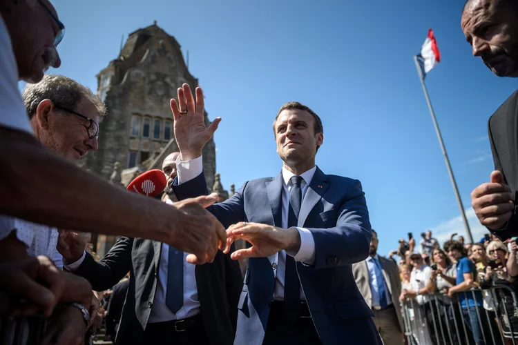 Emmanuel Macron: governos de esquerda e de direita tentaram durante décadas reformular a legislação trabalhista rígida do país (Christophe Petit Tesson/Reuters)