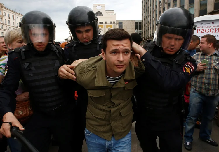 ALEXEI NAVALNY: o opositor do governo de Putin foi preso por ter convocado protestos em toda a Rússia na última segunda-feira / Sergei Karpukhin/Reuters
