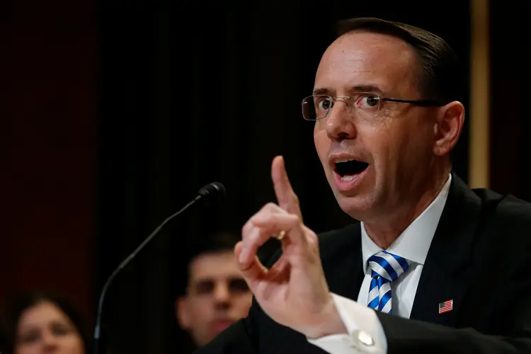 Rod Rosenstein: atualmente, ele é a autoridade máxima do caso (Jonathan Ernst/Reuters)