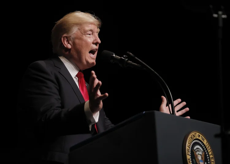 Donald Trump: o presidente agradeceu ao exílio cubano por ser a "voz dos que não a têm" (REUTERS/Carlos Barria/Reuters)